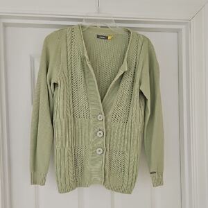Cabela's Light Green Button-Up Cardigan